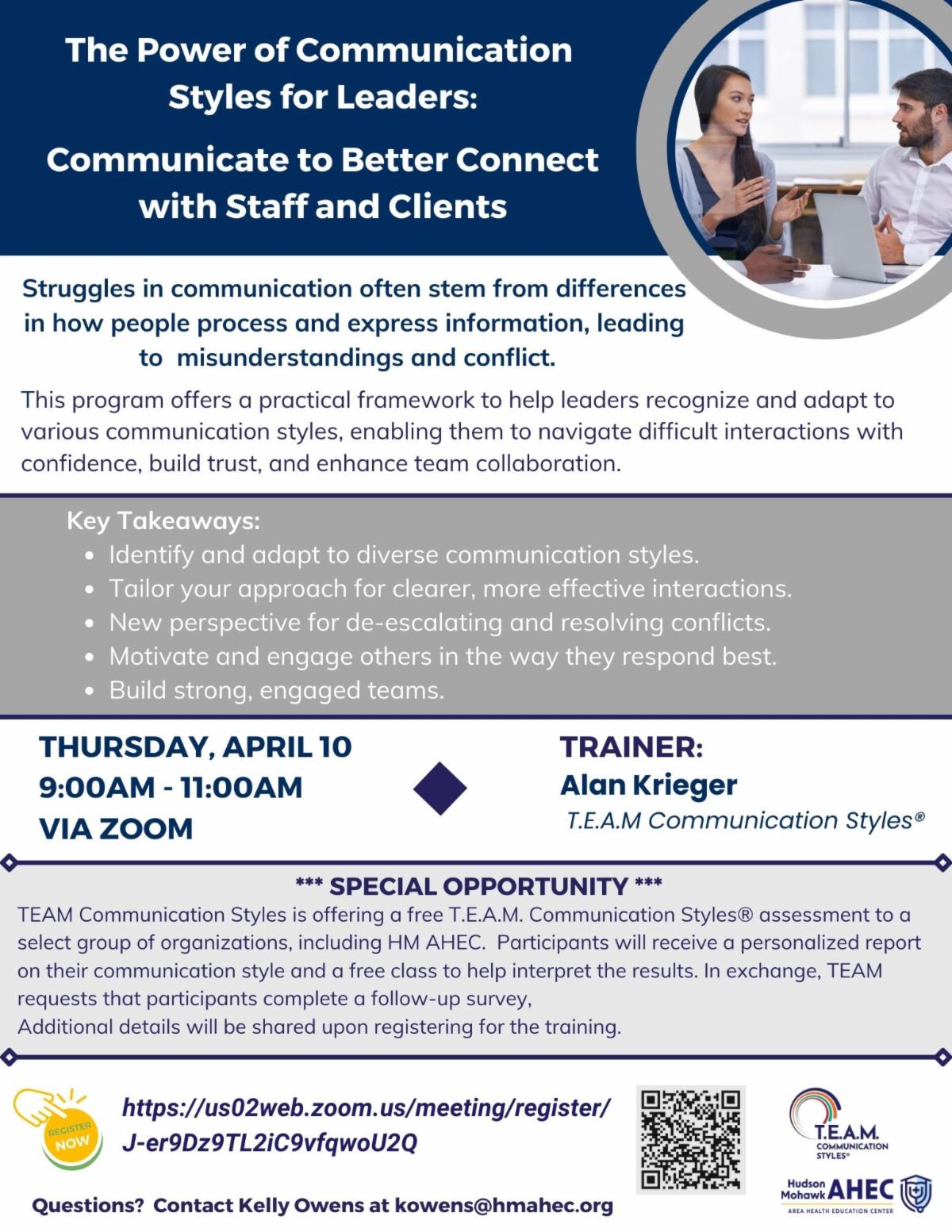 The Power of Communication Styles for Leaders: Communicate to Better Connect with Staff and Clients