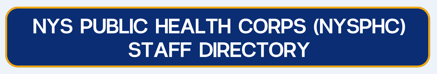 NYS Public Health Corps Staff Directory