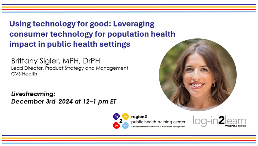 Using technology for good: Leveraging consumer technology for population health impact in public health settings