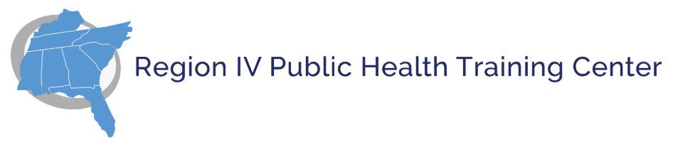 Region IV Public Health Training Center Logo and Map