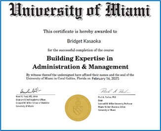 BEAM Certificate