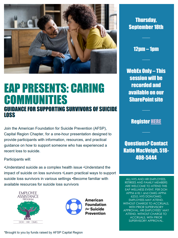 Caring Communities: Guidance for Supporting Survivors of Suicide Loss